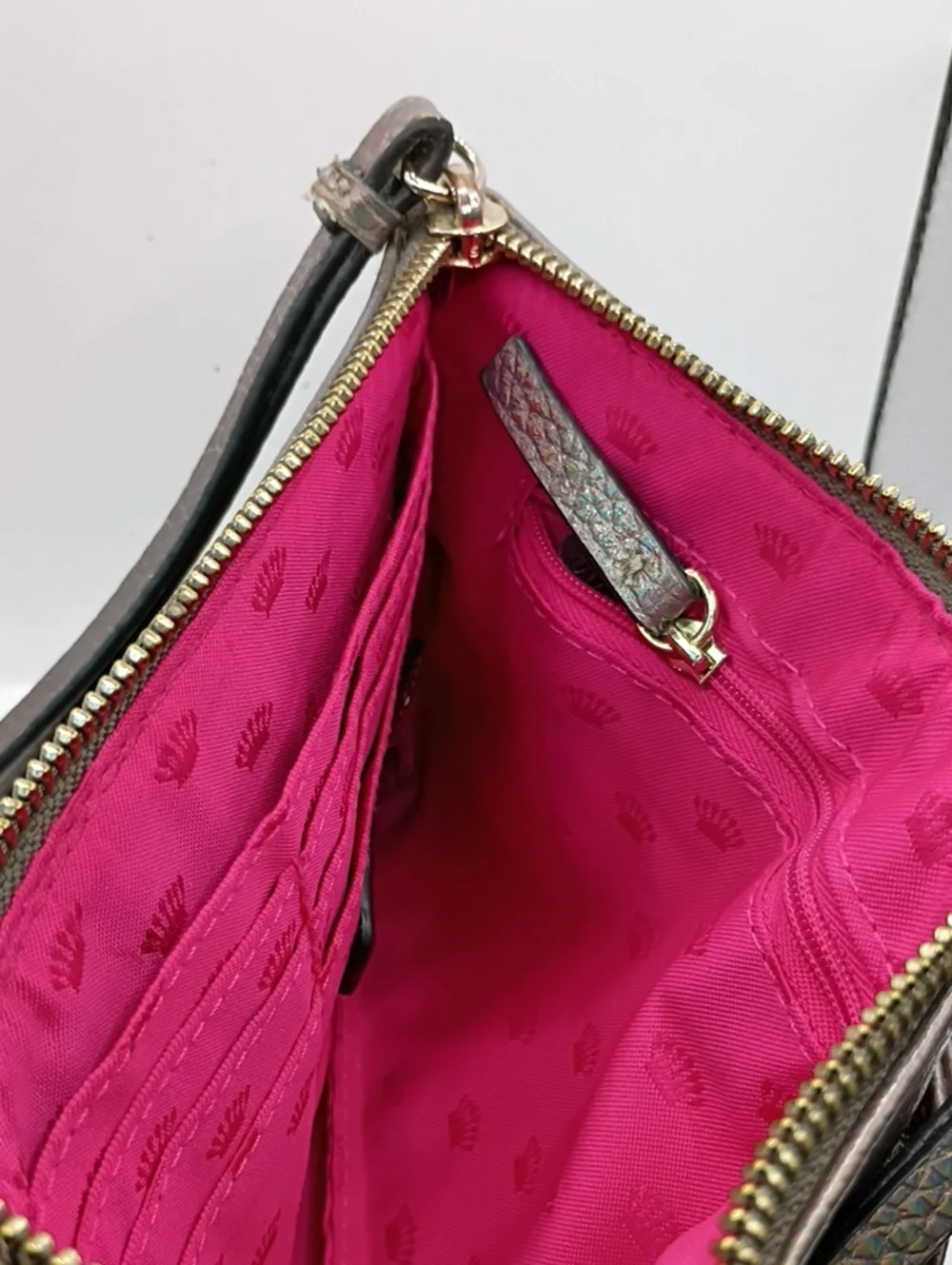 Juicy Couture Iridescent Lavender Wristlet Clutch